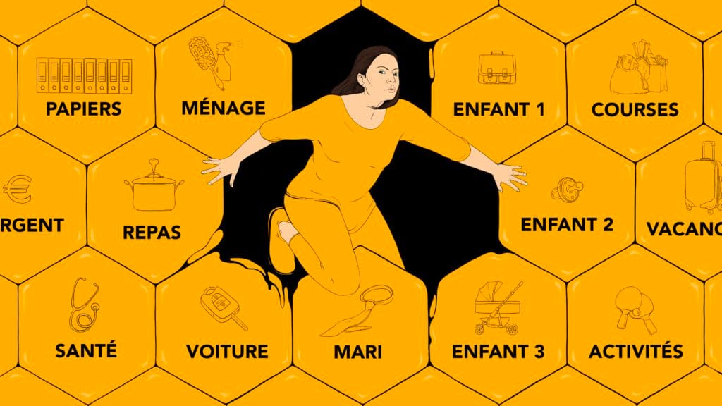 La Reine de la Ruche, en dessin