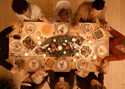 Relations diffuses avec la famille pour les Fêtes de fin d'année