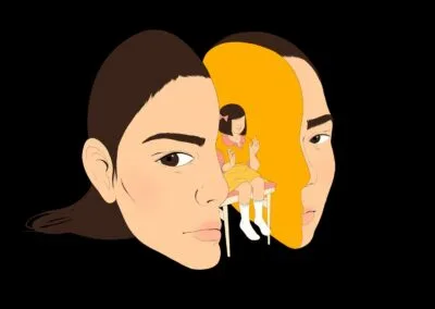 Illustration signée Sylvie Faur de la Newsletter de juin 2026 de Véronique Salman, psychanalyste sur l'ambition et la réussite